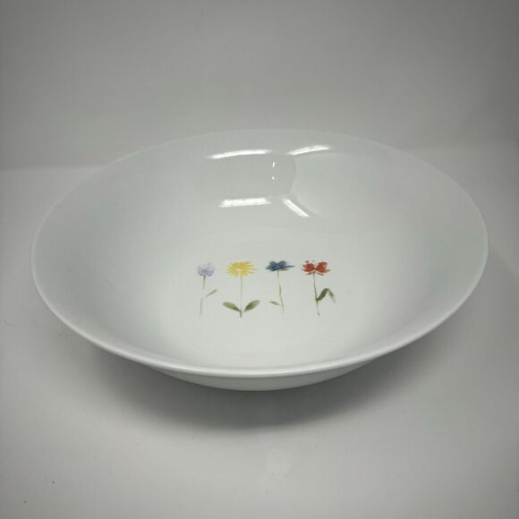 Pier 1 One Spring Pattern Floral 11” Serving Large Bowl Flowers - Picture 2 of 4